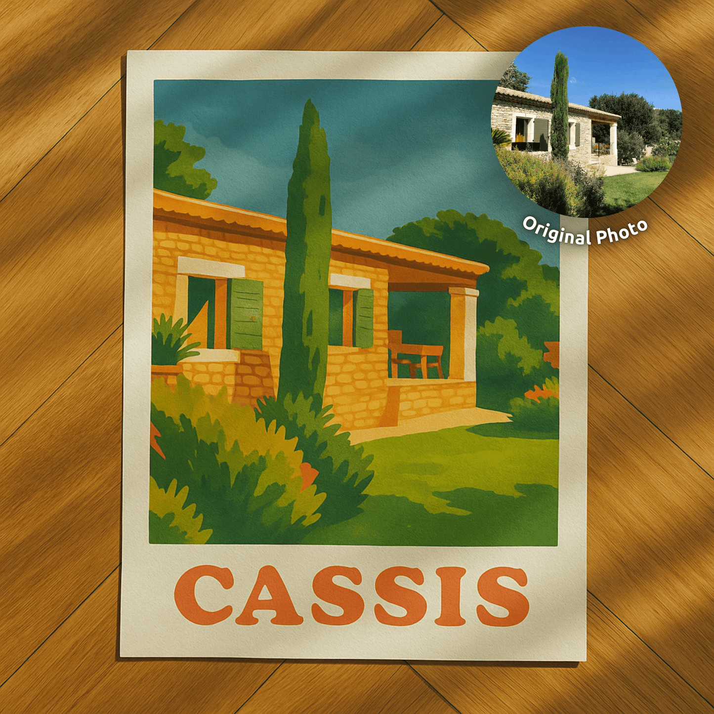 Affiche maison personnalisée - Nostalgic Poster