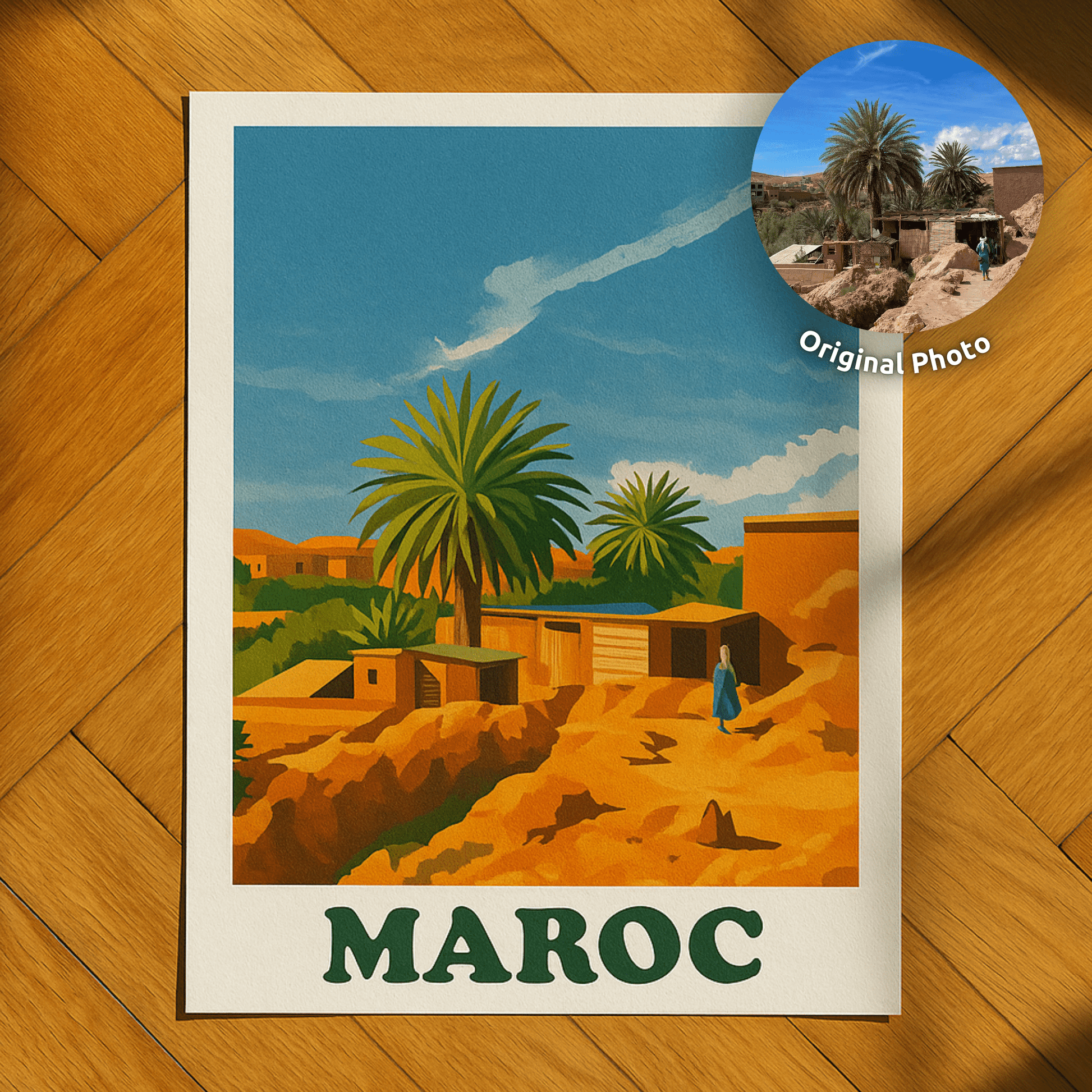 Affiche voyage personnalisée - Nostalgic Poster