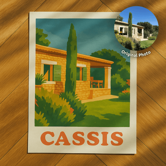 Affiche maison personnalisée - Nostalgic Poster