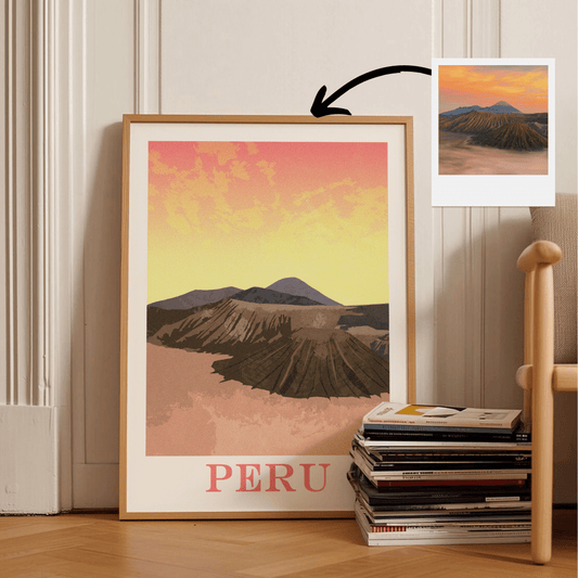 Affiche voyage personnalisée - Nostalgic Poster